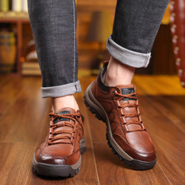 🔥👞Nove modne muške kožne cipele 2025., izuzetno udobno iskustvo, Dostupne su i tanke i debele verzije.