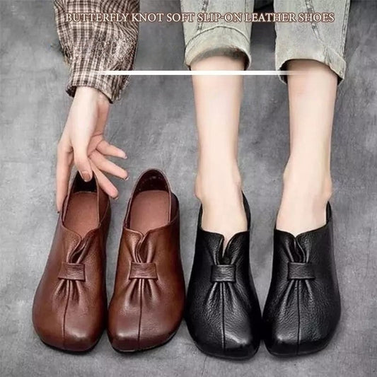 👡😘【35-42】Pantofi de damă din piele moale cu talpă moale, noi, 2025