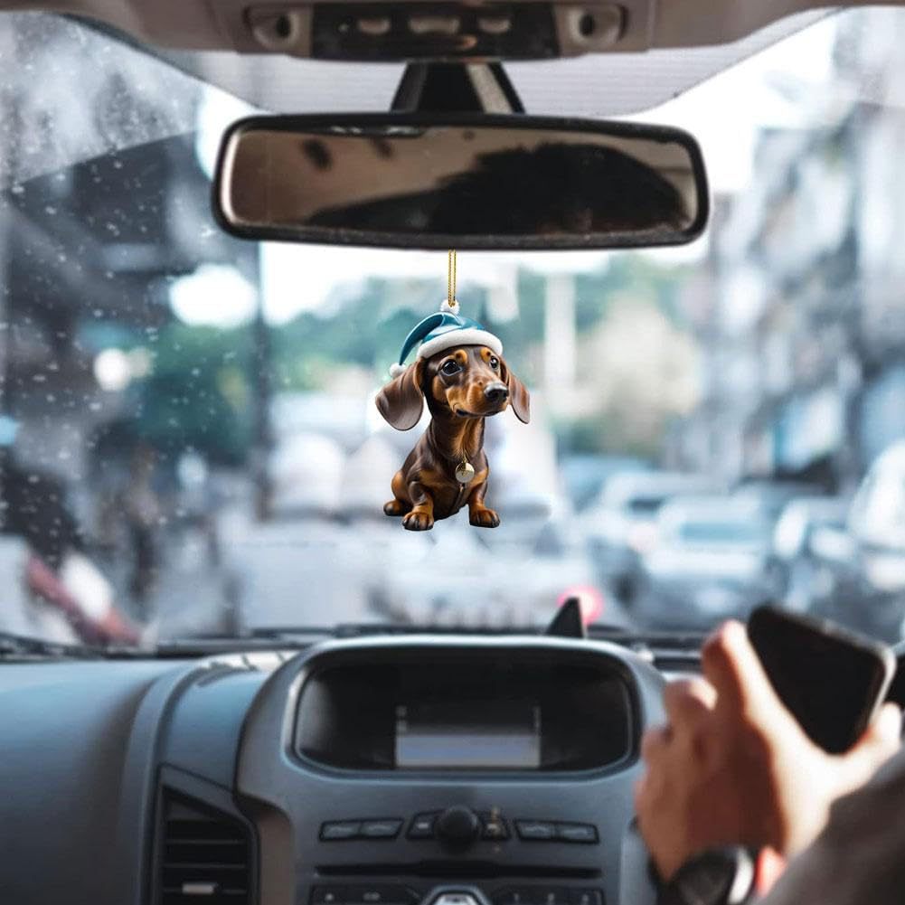 🎄【9 komada】🐕 Ukrasi za božićno drvce u obliku štenaca