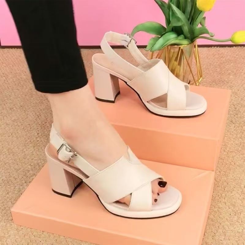 【35-40】👡Sandale elegante și confortabile cu toc gros, un must-have pentru primăvară și vară👡
