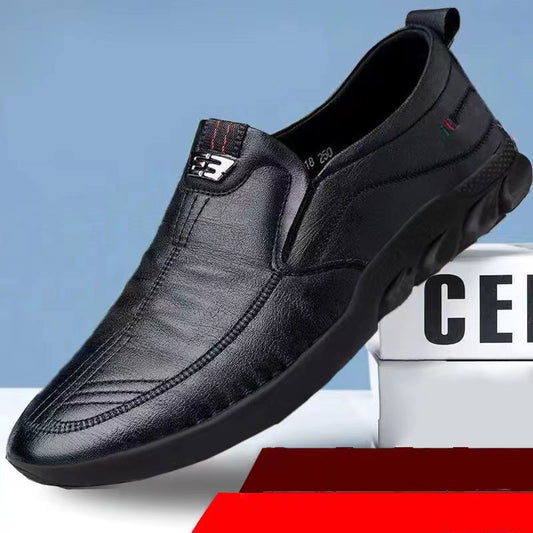 👞Pantofi casual noi, stil britanic, cu talpă moale✅ realizați manual din piele selectată✅ rezistenți la uzură și respirabili_