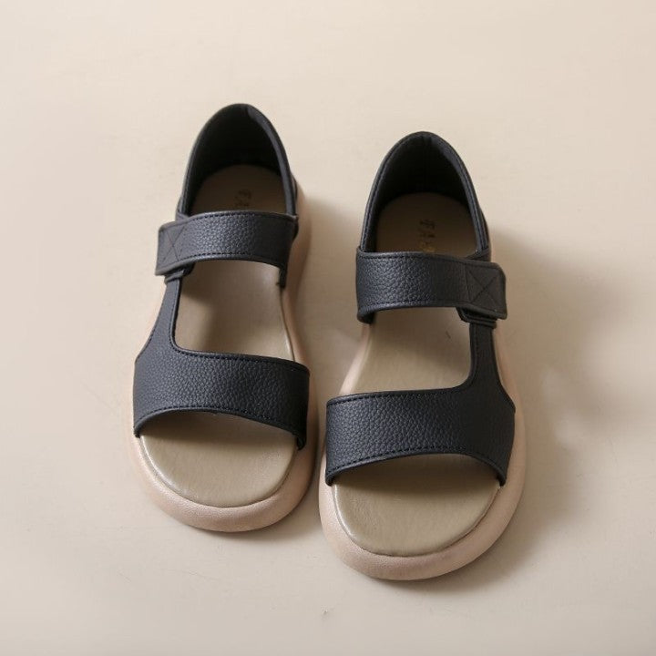 š”ć35-43ć sandale retro de varÄ cu un singur picior din piele moale, cu talpÄ moale