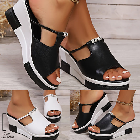 🔥👡【36-43】 Sandale cu pană elegante pentru femei