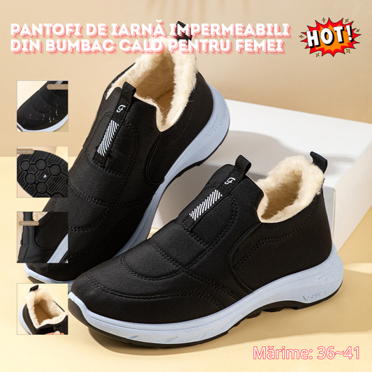 🔥【35-41】 pantofi de iarnă impermeabili din bumbac cald pentru femei