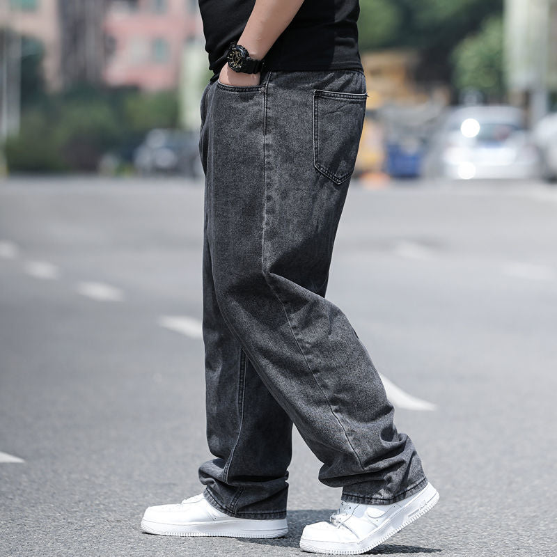 Pantaloni largi pentru bărbați, mărime mare drepți simpli ușor să asortați