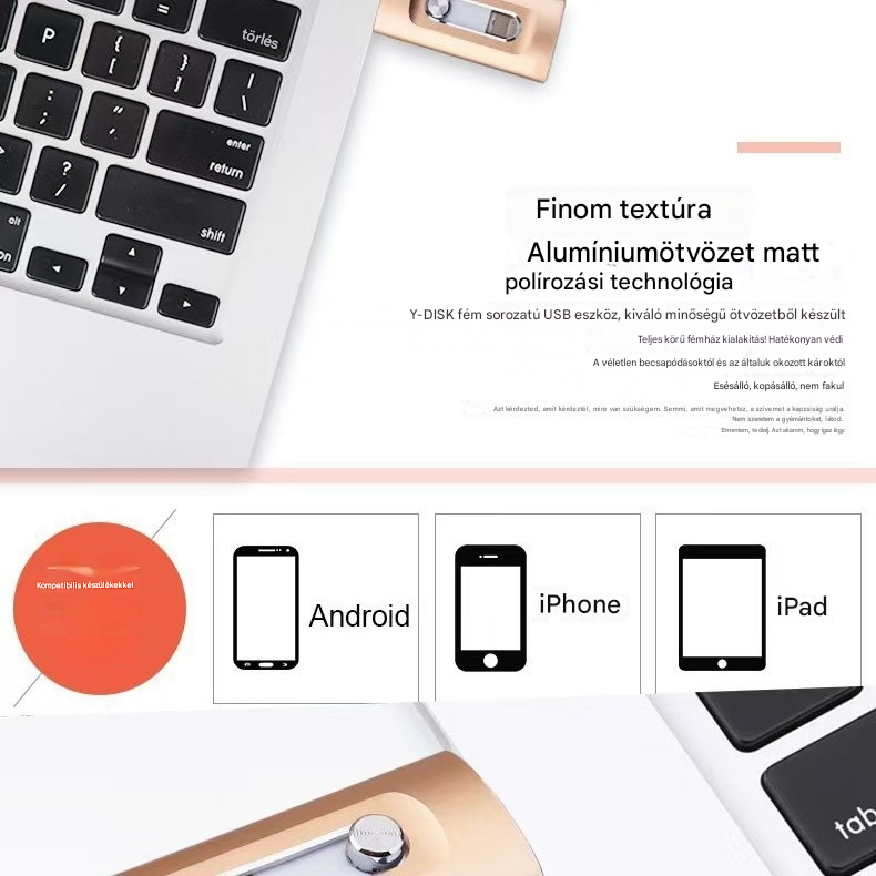 ⚡【✨Ofertă cu durată limitată】Stick USB 4 în 1 pentru iPhone/iPad/Android/PC