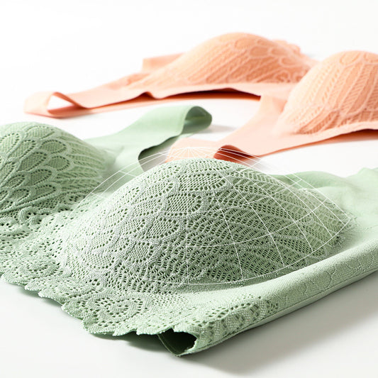 👙【Set de 6 piese】Nou și îmbunătățit confortabil plus dimensiunea sutien de dantelă