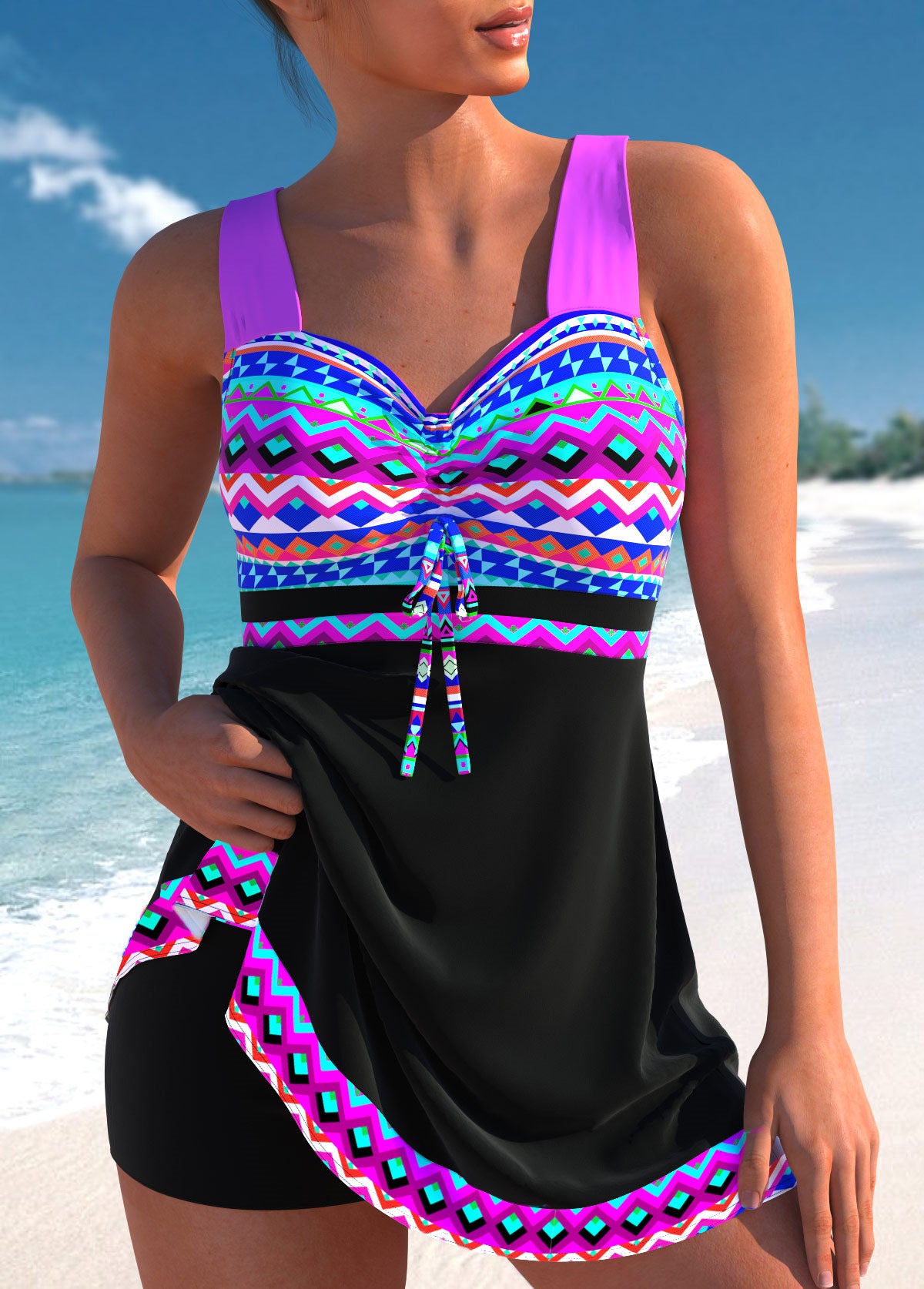 🩱🏖️【S-4XL】 2025 nou costum de baie imprimat pentru femei