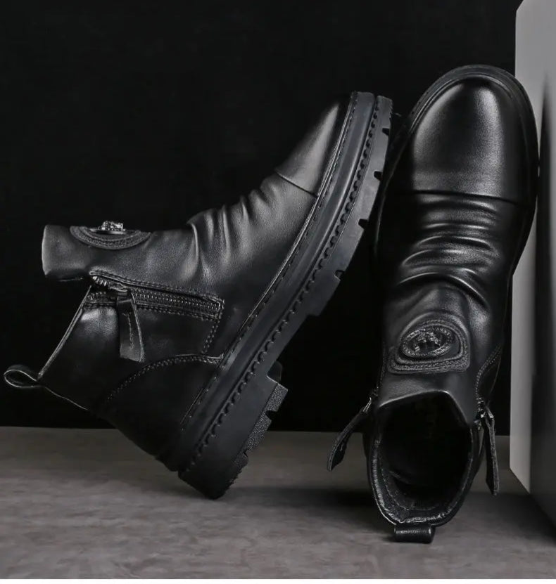 š„š„Un par puede durar unos 3 aƱosā³ć39-44ćNuevas botas de cuero para hombre, piel de vacuno de alta calidad, hechas a mano.