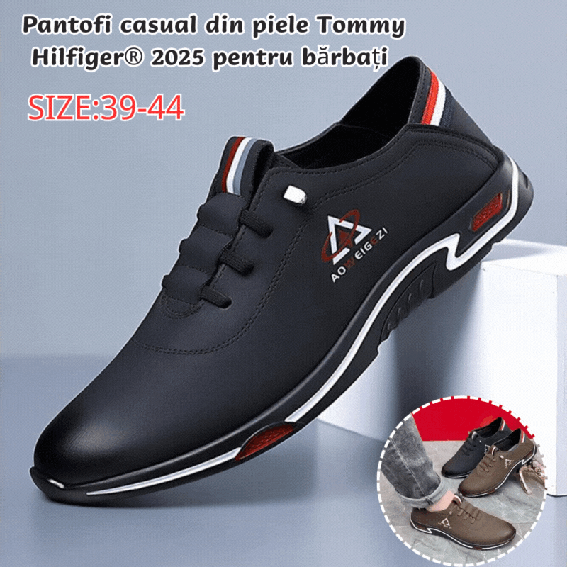 🏆【39-44】Pantofi casual din piele pentru bărbați - sporesc temperamentul și farmecul bărbaților