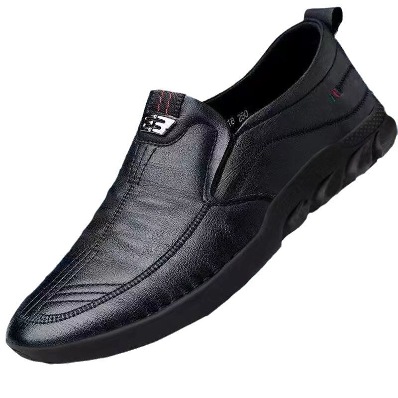 👞Pantofi casual noi, stil britanic, cu talpă moale✅ realizați manual din piele selectată✅ rezistenți la uzură și respirabili_