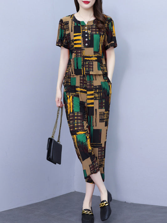 🎀🐰 2025, set din două piese cool, confortabil și casual pentru femei