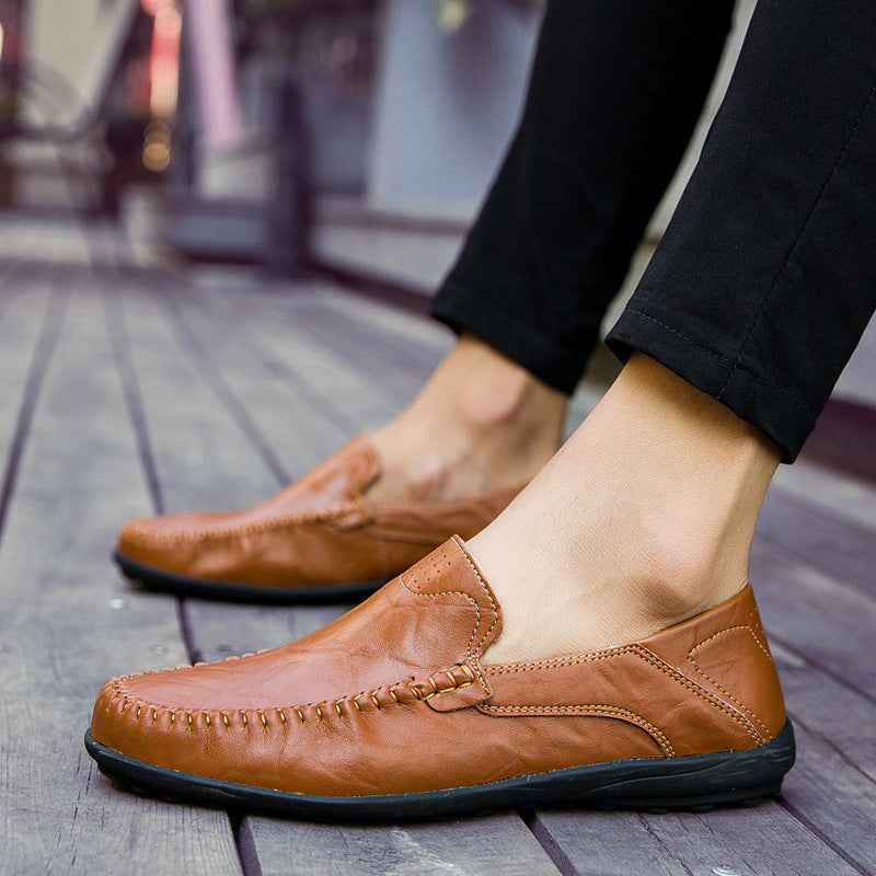 🔥💥【39-47】Pantofi casual din piele pentru bărbați, la modă nouă, vara 2025.