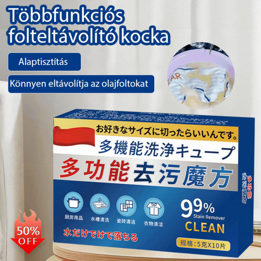 【Új kutatás és fejlesztés japán orvosok által】 【Vásároljon 2 dobozt, és 2 dobozt kap ingyen】 Univerzális folteltávolító Rubik-kocka