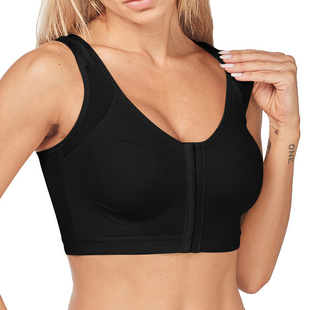 🔥Produse bestseller🔥【3 bucăți】🥰👙【40-120kg】Sutien de susținere cu acoperire completă, fără balene + închidere frontală, confortabil și ușor de purtat
