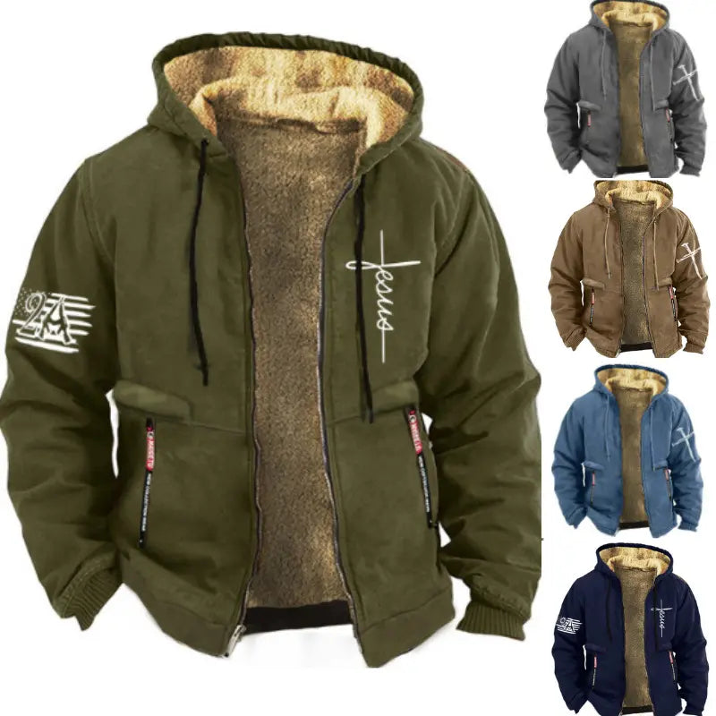 ✨50% popusta【S-3XL】Moderna muška, meka, topla, deblja lagana jakna od baršuna za jesen i zimu.