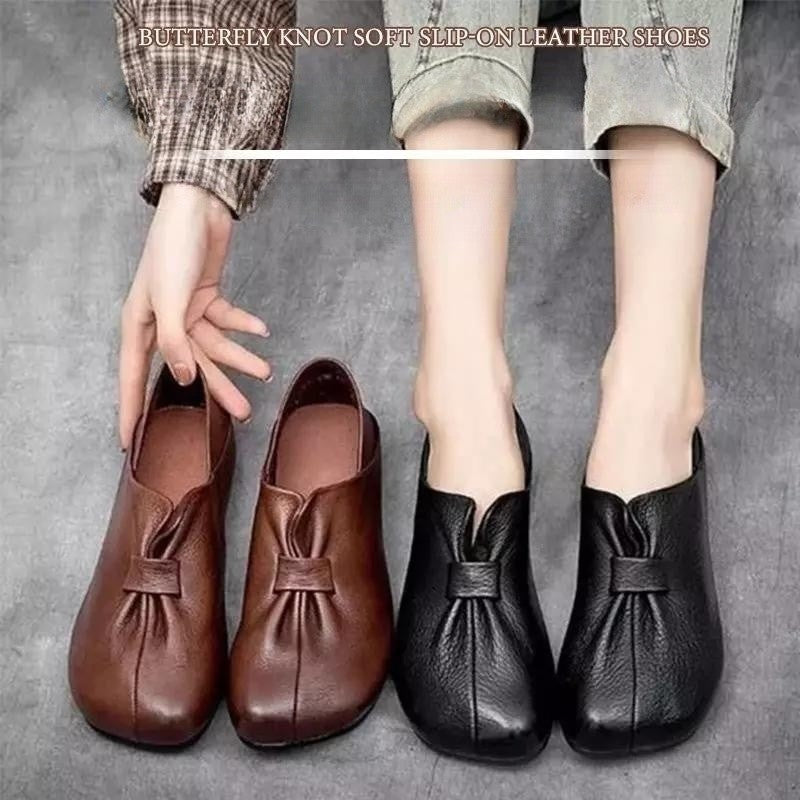 👡😘【35-42】Pantofi de damă din piele moale cu talpă moale, noi, 2025