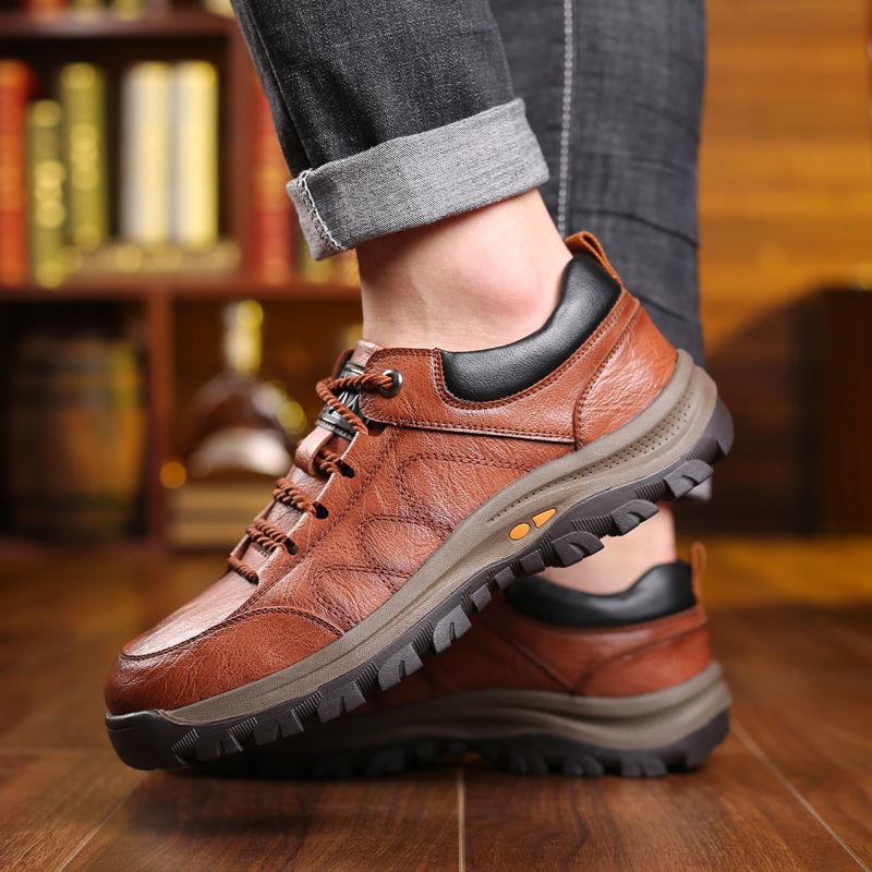🔥👞Nove modne muške kožne cipele 2025., izuzetno udobno iskustvo, Dostupne su i tanke i debele verzije.