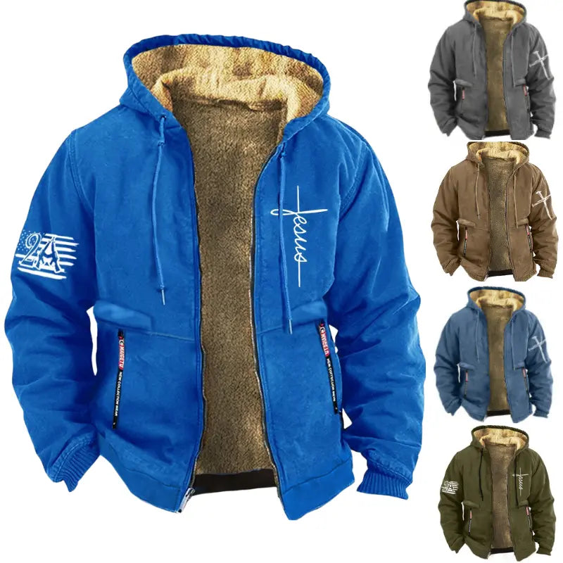 ✨50% popusta【S-3XL】Moderna muška, meka, topla, deblja lagana jakna od baršuna za jesen i zimu.