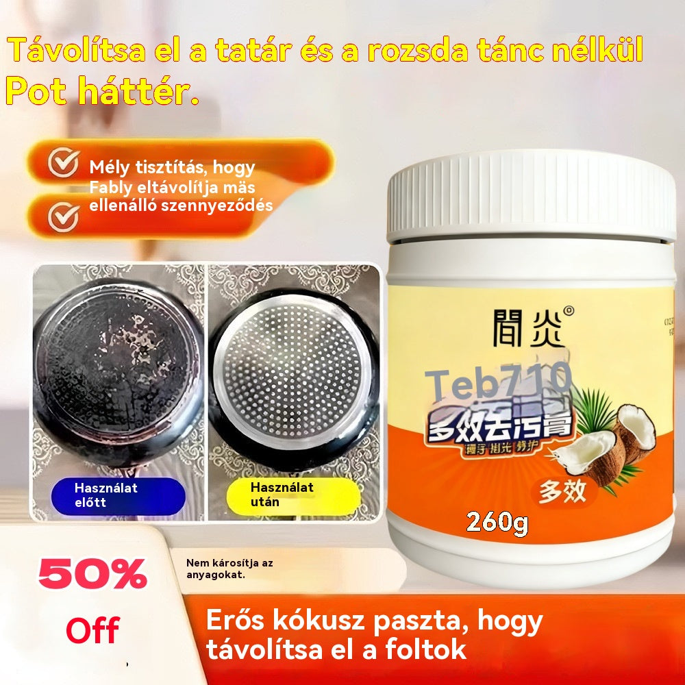 【Vásárolj 2-t, és kapsz még 2-t ajándékba】Multifunkciós háztartási tisztítókrém olaj, rozsda és vízkő eltávolítására.