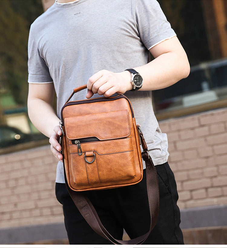 【Cumpără 1 primești 1 gratis】👜 Geantă De Modă Casual Din Piele De Vacă Pentru Bărbați