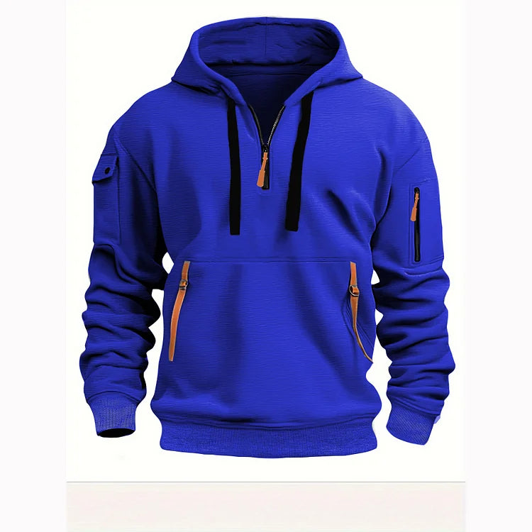 💥【50% zniżki🔥】【S-5XL】✨⛄[Nowość na sezon jesień/zima] Męska bluza rozpinana z wieloma kieszeniami – darmowa dostawa