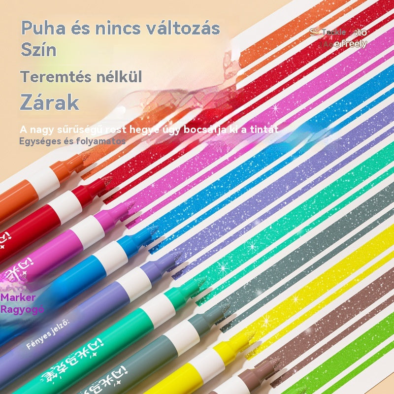 【24 szín】🔥✨️Kétvégű kiemelő készlet