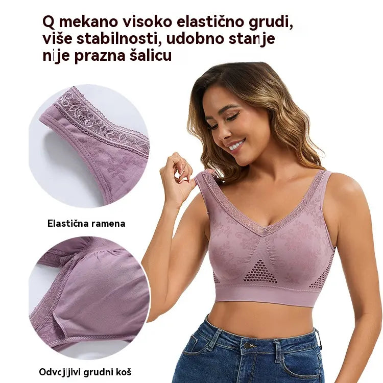😍❤️ 40-120 kg 【pakiranje od 3/6 komada】✨ Ženski bešavni grudnjak s visokom potporom - Kupite jedan, drugi dobijete pola cijene