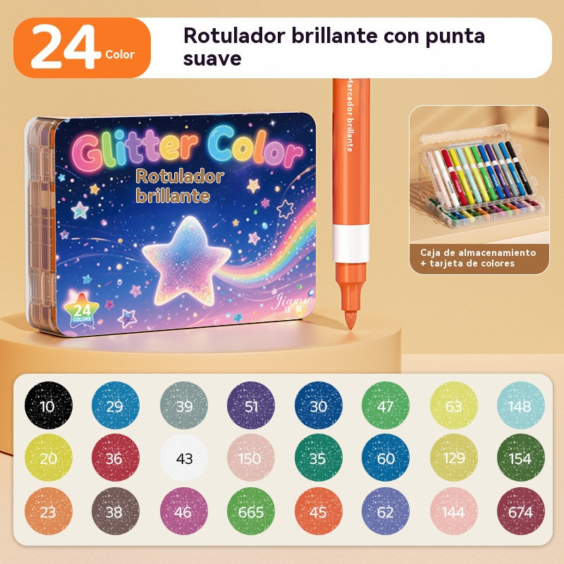 【24 szín】🔥✨️Kétvégű kiemelő készlet