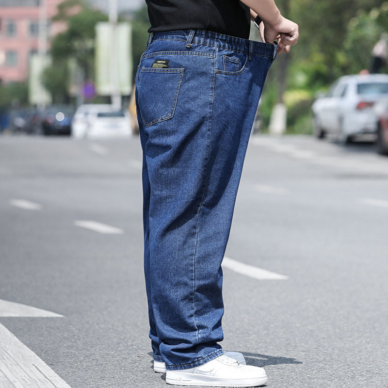 Pantaloni largi pentru bărbați, mărime mare drepți simpli ușor să asortați