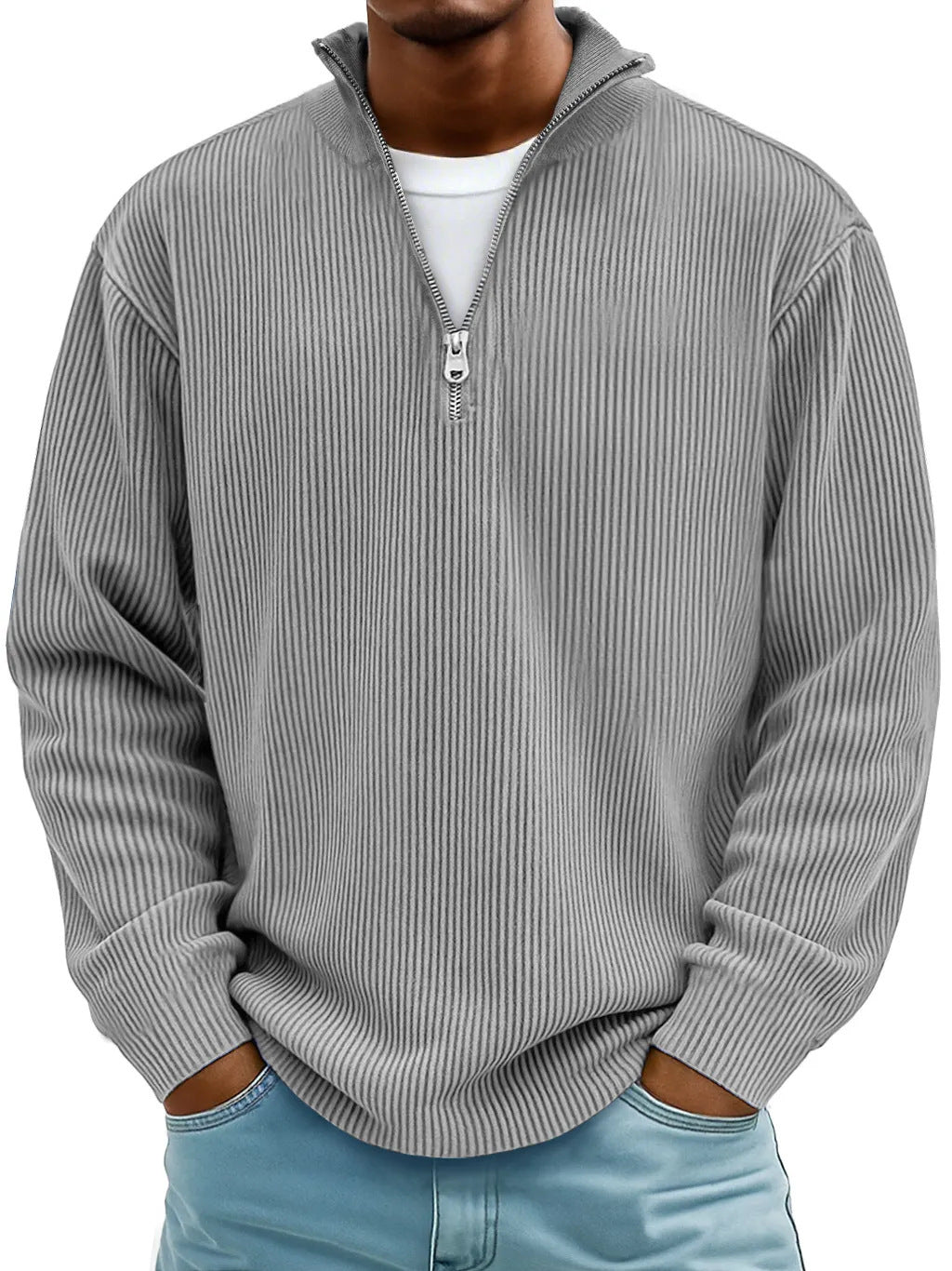 🔥【S-5XL】Nueva sudadera de hombre con cuello alto, otoño/invierno 2026