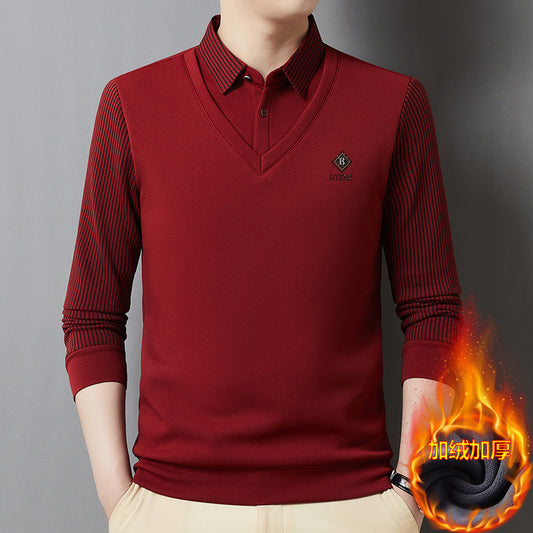 🔥🔥【M-4XL】Top cald pentru bărbați din cașmir premium, din două piese, all-in-one