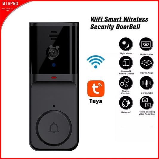 🔥Ασύρματη κάμερα κουδουνιού: 1080P, γωνία 170°, οθόνη 4,3 ιντσών, αδιάβροχη προστασία IPX65 για εξωτερικούς χώρους, νυχτερινή όραση