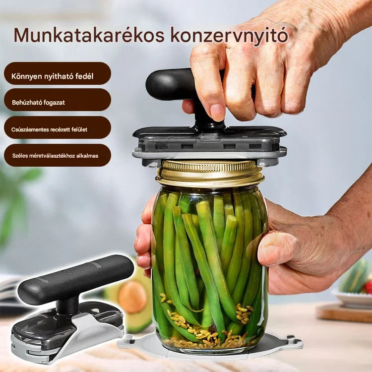 🔥【Vegyél egyet, kapsz egyet ingyen】🥫Többfunkciós rozsdamentes acél üvegnyitó💥Korlátozott ideig érvényes ajánlat