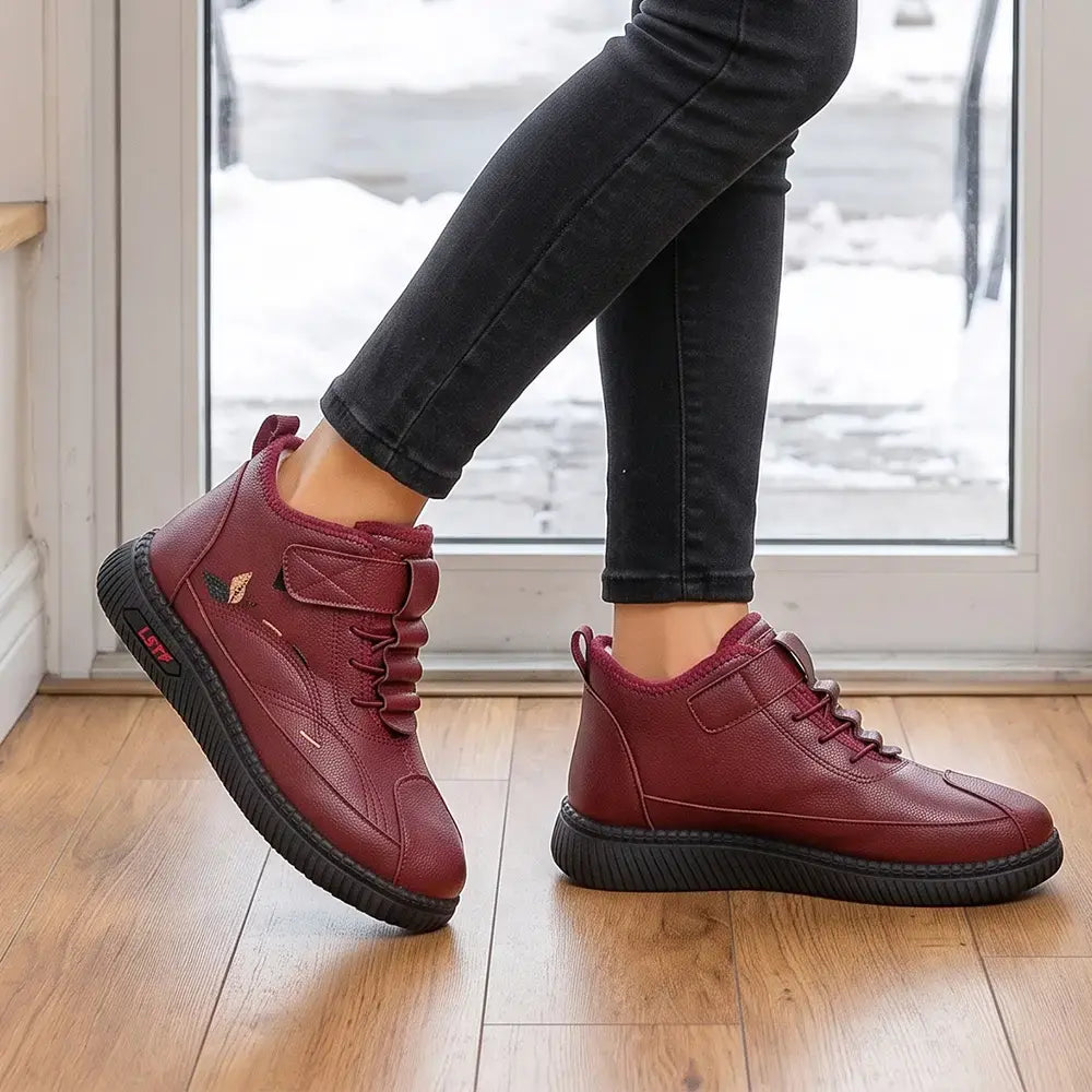 【36-43】Nowe damskie buty zimowe dla mam i seniorek – ocieplane, grube, antypoślizgowe, ciepłe, wsuwane