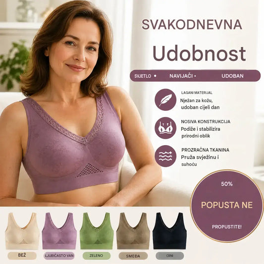 😍❤️ 40-120 kg 【pakiranje od 3/6 komada】✨ Ženski bešavni grudnjak s visokom potporom - Kupite jedan, drugi dobijete pola cijene