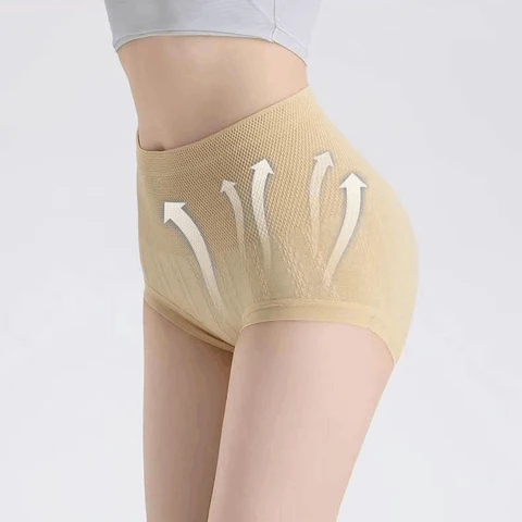 🔥🥰【8 sztuk】  Antybakteryjne majtki o wysokiej talii do kontroli brzucha