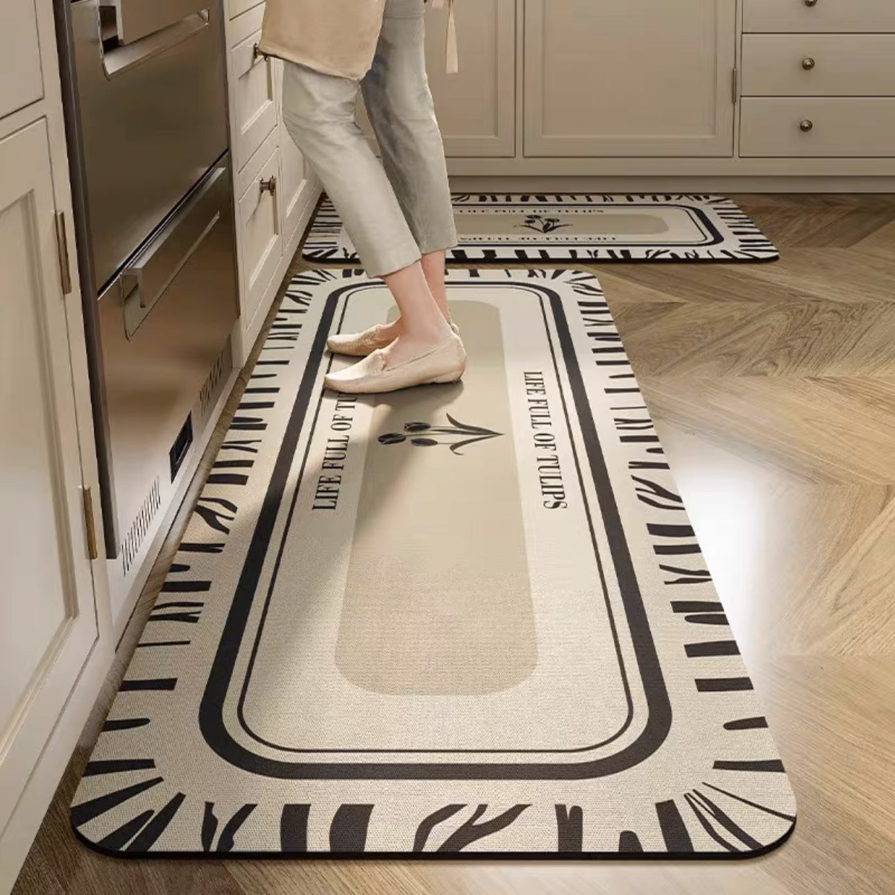 💥💥💥Kup jeden, a drugi dostaniesz gratis【40*60+40*120 cm】Mata antypoślizgowa do kuchni i łazienki o wysokiej chłonności