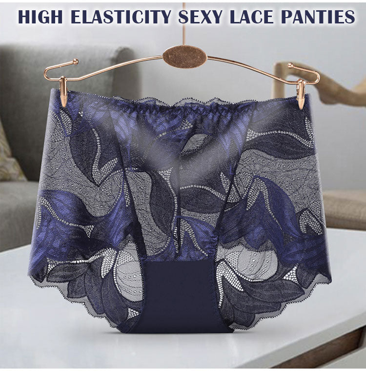 ✨【😍Ofertă specială limitată în timp 5 bucăți】 💋【40-105 KG】 Lenjerie intimă confortabilă și respirabilă din dantelă pentru femei