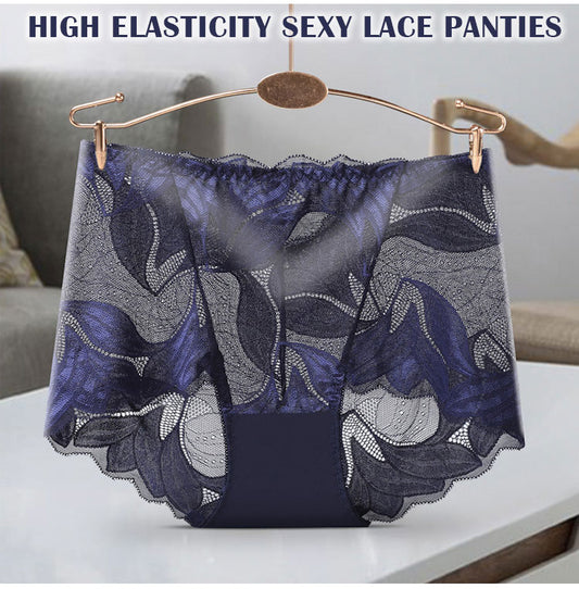 ✨【😍Ofertă specială limitată în timp 5 bucăți】 💋【40-105 KG】 Lenjerie intimă confortabilă și respirabilă din dantelă pentru femei