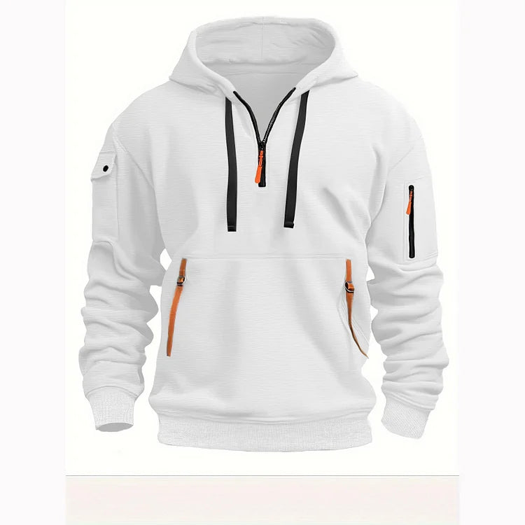 💥【50% zniżki🔥】【S-5XL】✨⛄[Nowość na sezon jesień/zima] Męska bluza rozpinana z wieloma kieszeniami – darmowa dostawa