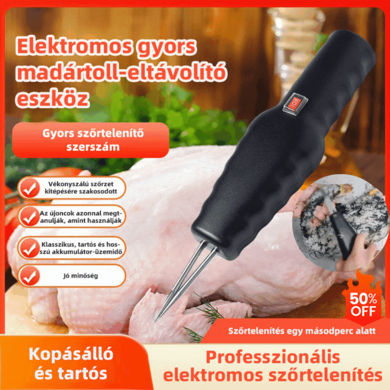 🛒🦆Elektromos baromfiszőreltávolító gyorsan