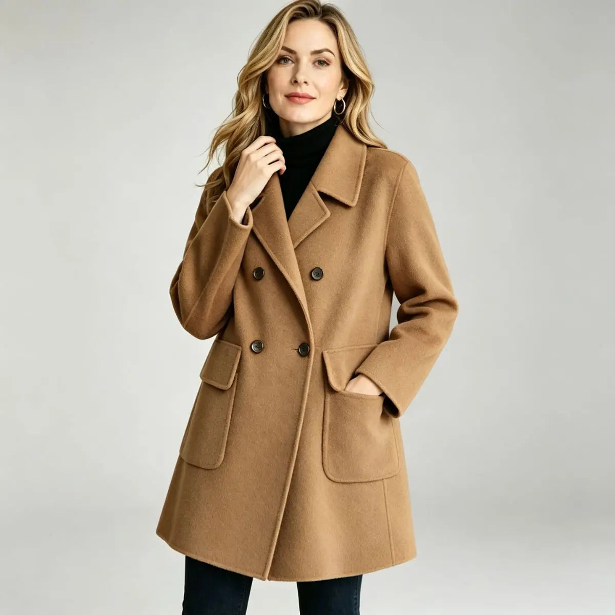 🌈🩰 Μεγάλη προσφορά -50%: νέο, υψηλής ποιότητας παλτό από κασμίρι διπλής όψης για το φθινόπωρο και τον χειμώνα – κατάλληλο για πολλές εποχές ✅