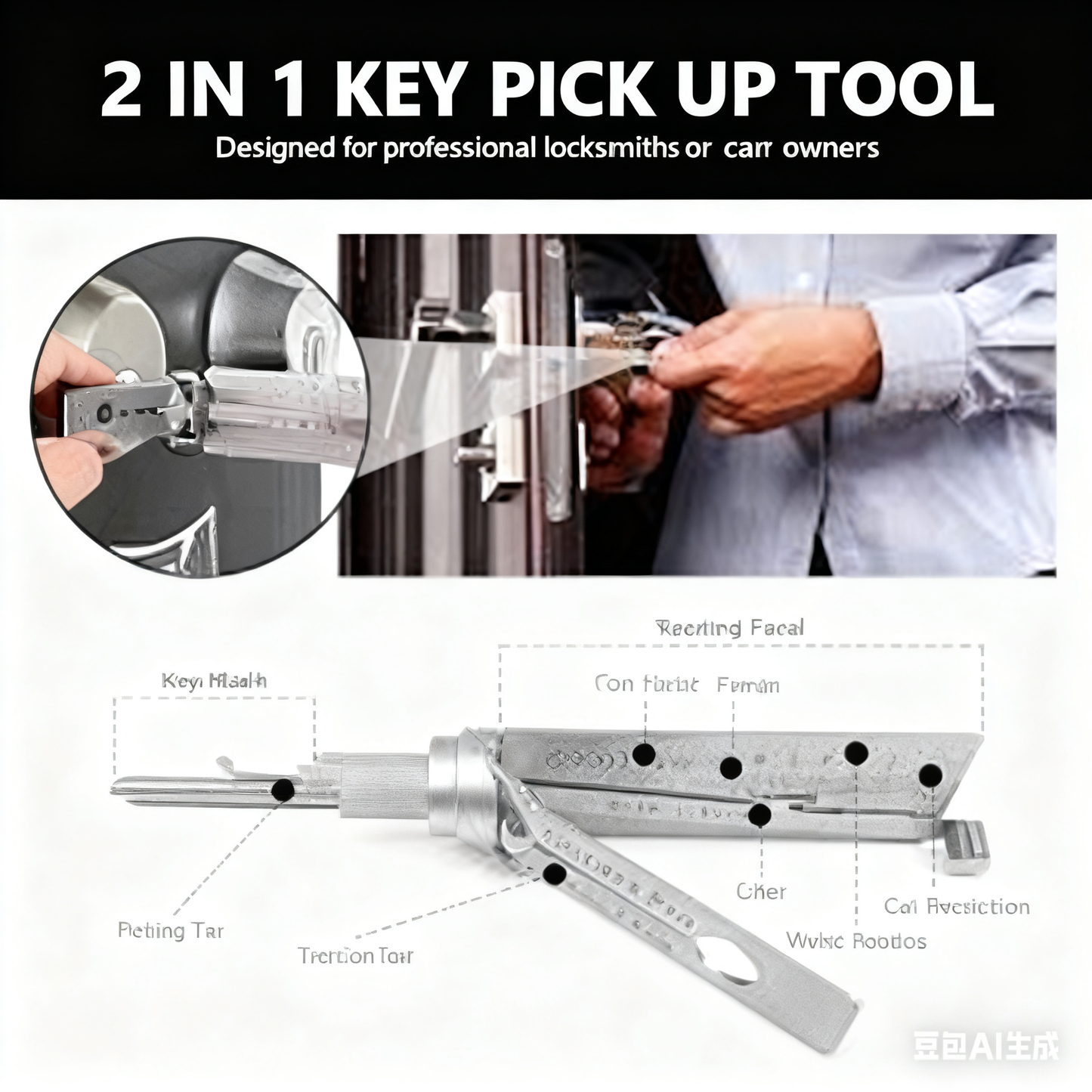 🔐Különleges promóciók ezen a héten🔑 🔥Rozsdamentes acél kulcsdekóder