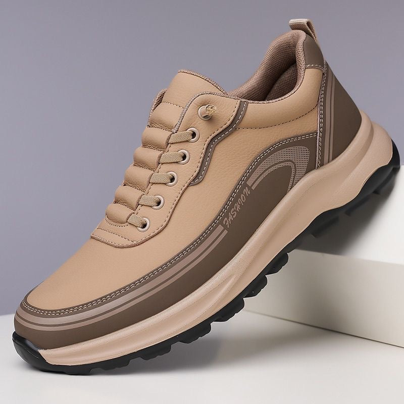 [39-45] Sportovní kožené boty odolné vůči vodě a nečistotám s měkkou podrážkou pro maximální pohodlí