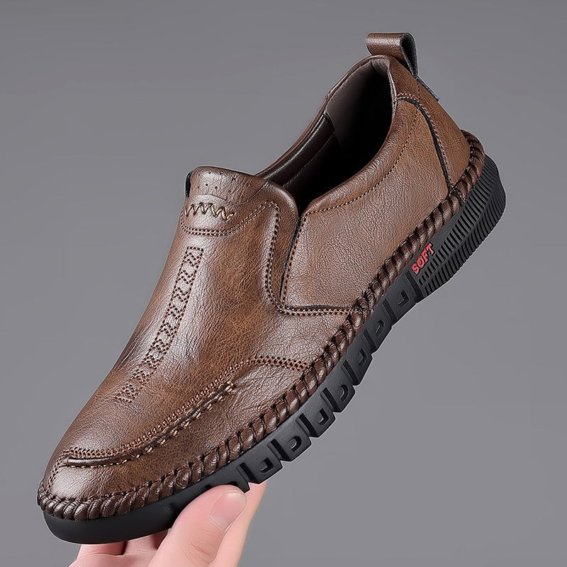 🏆👞【39-44】2025 pantofi sport casual pentru bărbați, din piele naturală, cu talpă moale, antiderapantă, respirabilă