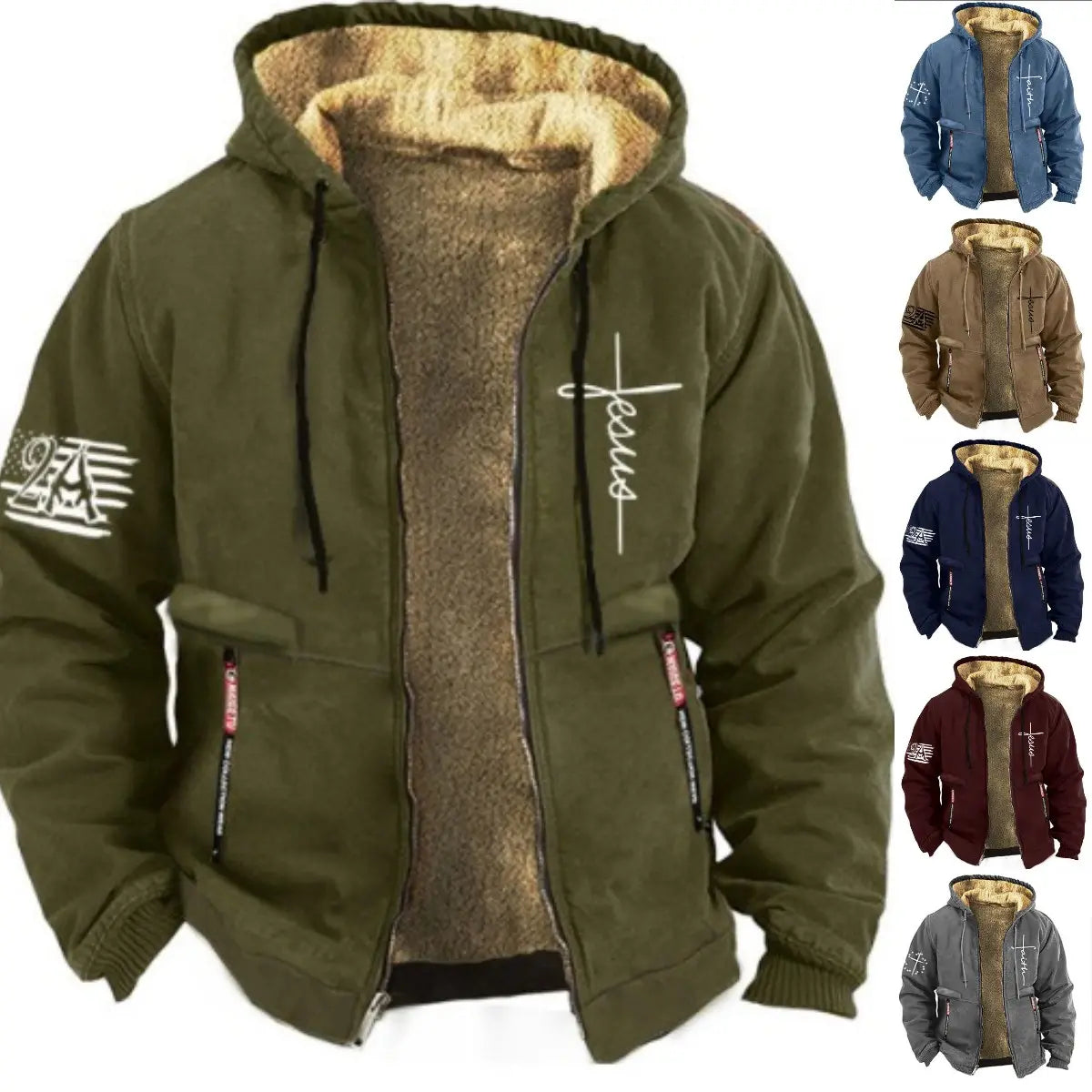🔥🧥🔥【Płatność przy odbiorze】【S-3XL】Modna gruba polarowa męska kurtka casualowa na jesień i zimę