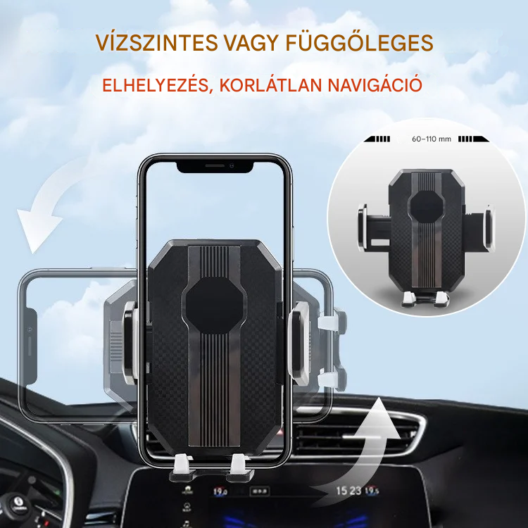🔥【Vásároljon 1-et, kap 1-et ingyen】🚗Praktikus és hordozható autós telefontartó, maximális teherbírás 5 kg!