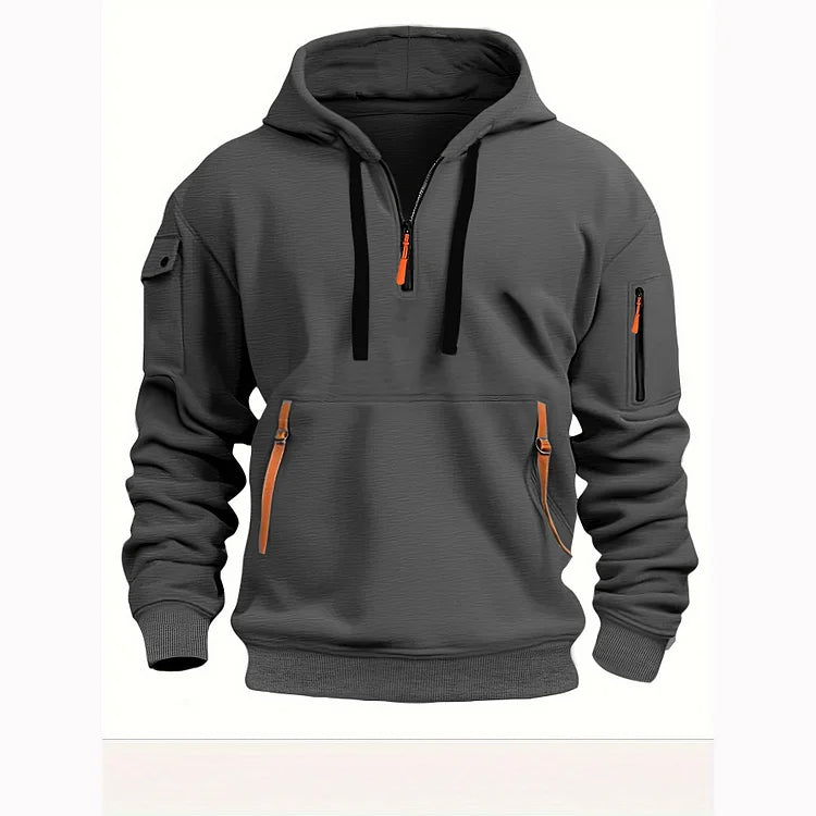 💥【50% zniżki🔥】【S-5XL】✨⛄[Nowość na sezon jesień/zima] Męska bluza rozpinana z wieloma kieszeniami – darmowa dostawa