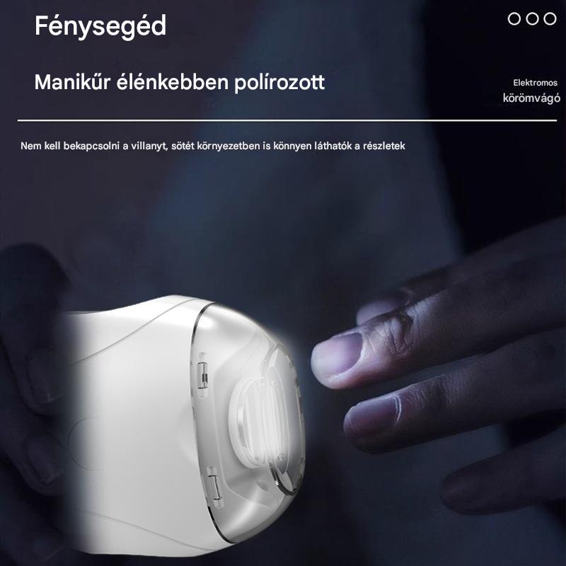 ✂️💅 Multifunkcionális elektromos körömvágó, elektromos körömvágó becsípődésvédelemmel